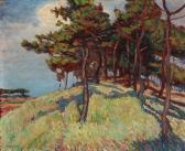 STIBBE Eugen 1868-1921,Landscape with trees on a hill top,Bruun Rasmussen DK 2020-01-20