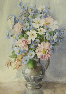 STICKNEY Eleanor M 1900-1900,Still Life of Flowers in a Jug,1934,David Duggleby Limited 2017-03-17