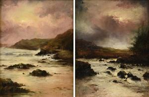 STICKS Andrew James 1855,Newcastle Bay in Aubergine Moonlight,Simpson Galleries US 2019-09-21