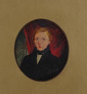 STICKS William 1800-1900,portrait of a gentleman,Burstow and Hewett GB 2018-09-20