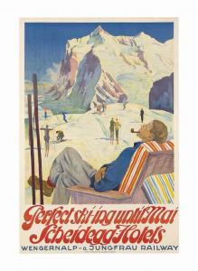 STIEFEL Edward 1875-1968,SCHEIDEGG-HOTELS, WENGERNALP-JUNGFRAU,1928,Christie's GB 2016-01-21