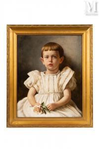 STIEGER Oswald 1857-1924,Portrait du prince Boris de Saxe-Cobourg-Gotha,1896-1897,Millon & Associés 2023-05-25