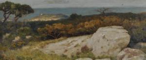 STIFFE C.E 1800-1900,impressionist continental coastal landscape,Burstow and Hewett GB 2010-11-17