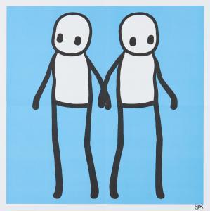 STIK 1979,Holding Hands (Blue),2020,Rosebery's GB 2024-04-23