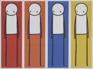 STIK 1979,Standing Figures (Red, Yellow, Blue, Orange),2013,Rosebery's GB 2024-04-23