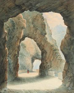 STILLING Harald Conrad 1815-1891,From a tunnel near Airolo, Switzerland,Bruun Rasmussen 2023-11-06