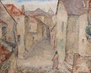 STILLMAN Ary 1891-1967,Femme dans une rue de village,Millon & Associés FR 2024-01-25