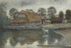 STILLMAN Marie 1844-1927,The Old Barn, Arreton, Isle of Wight,Bonhams GB 2023-03-29