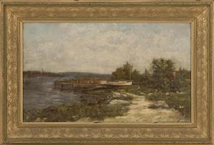 STILLWELL BENJAMIN W. 1831-1914,View on Narragansett Bay,Eldred's US 2015-09-26