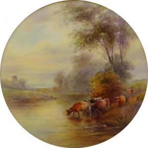 STINTON John,five highland cattle watering by a stream,Batemans Auctioneers & Valuers 2022-08-06