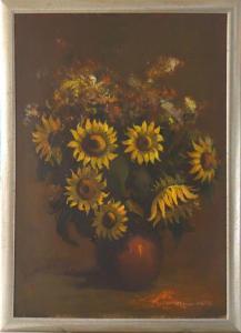 STIPNIEKS Laimonis 1936,Sunflowers,1999,Antonija LV 2022-09-10