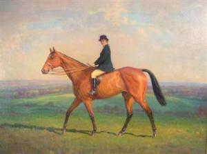 STITT HOBART 1880,HORSE AND RIDER,1935,Freeman US 2011-02-14