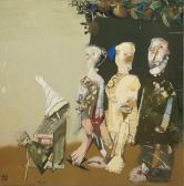 STOÏTCHEV Emile 1935,Trois personnages,1993,Art Valorem FR 2022-03-29