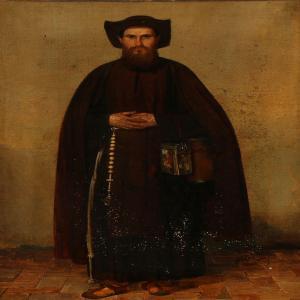STOBBE Johann Heinrich 1802,A Franciskan monk,Bruun Rasmussen DK 2015-04-20