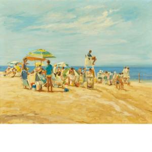 STOBBE Marie 1909-2003,A Day at the Beach,William Doyle US 2012-05-09