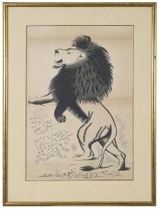 Stobernack Miss Bertha F,a Standing Lion,Brunk Auctions US 2018-07-14