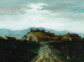 STOBIE Charles Stewart 1845-1931,House in Landscape,1887,Heritage US 2009-01-24