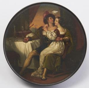 STOBWASSER Johann Heinrich 1740-1829,an amorous couple in 16th c style,Mellors & Kirk GB 2022-01-12