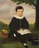 STOCK Joseph Whiting 1815-1855,Boy with Book and Apple,Christie's GB 2019-01-17