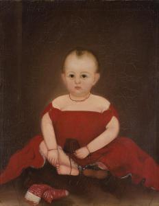 STOCK Joseph Whiting 1815-1855,Young Girl in Red Dress,2006,William Doyle US 2018-04-18