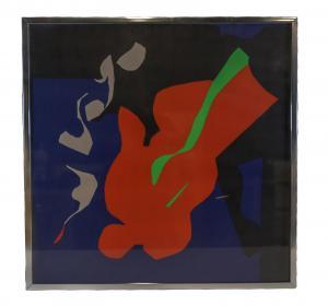 STOCKER Carlotta, Charlotte 1921-1972,Blue Abstract,Dallas Auction US 2023-11-19