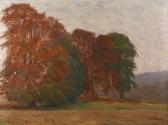 STOCKERT Richard 1881-1945,"Herbsttag" herbstliche Landschaft mit bunt verfär,1920,Mehlis 2020-02-27