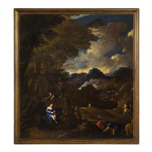 stockman Jan Gerritsz 1636-1670,Paesaggio classico con figure,Wannenes Art Auctions IT 2016-11-30