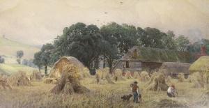 STOCKS Walter Fryer 1842-1915,Harvest scene,Gorringes GB 2023-02-06