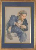 STODDARD Alice Kent 1885-1976,Fishing,Alderfer Auction & Appraisal US 2008-09-12