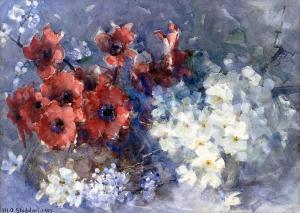 STODDART Margaret Olrog 1865-1934,Untitled, Spring Flowers,1903,International Art Centre 2024-03-26