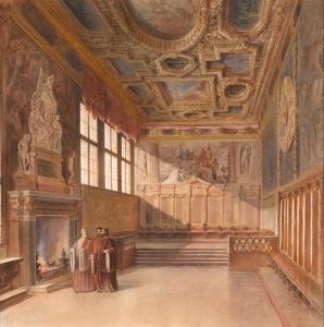 STOHL Heinrich 1826-1889,In the Doge’’’’ s palace Venice,Palais Dorotheum AT 2014-10-02