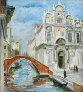 STOICA Nicolae 1903-1988,Venice (Basilica Santi Giovanni e Paolo),Artmark RO 2019-03-27