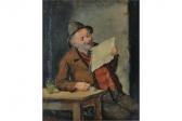 STOITZNER Clemens 1900-1900,Man reading a paper,Burstow and Hewett GB 2015-07-29