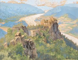 STOITZNER Otto 1889-1963,Die Ruine Aggstein in der Wachau,1923,Palais Dorotheum AT 2023-10-04