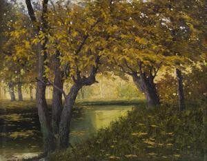 STOITZNER Walter 1889-1921,Herbstliche Landschaft,1918,im Kinsky Auktionshaus AT 2014-01-28