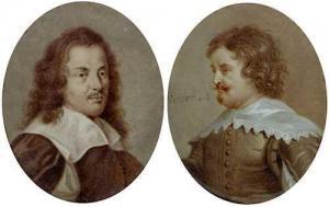 STOLKER Jan 1724-1785,Portraits of the artists Justus Sustermans and Pie,Galerie Koller 2020-06-19