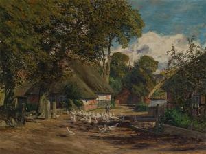 STOLTENBERG Fritz 1855-1921,Village Road in Autumn,Auctionata DE 2016-03-02
