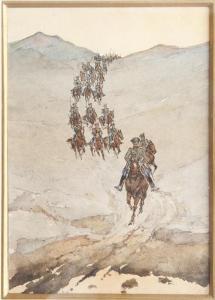 STOLYPINE Arcady 1896-1992,Colonne de cavalerie cosaque,Damien Leclere FR 2013-04-13