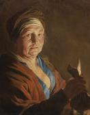 STOMER Matthias 1649-1702,AN OLD WOMAN HOLDING A PURSE BY CANDLELIGHT,Sotheby's GB 2015-06-04