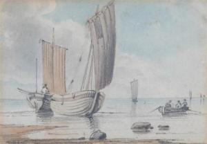 STONE JULIA,Boats on the beach,1829,John Nicholson GB 2009-12-17