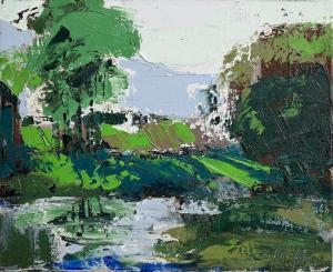STONE Martin 1963,River Landscape,Morgan O'Driscoll IE 2024-03-04