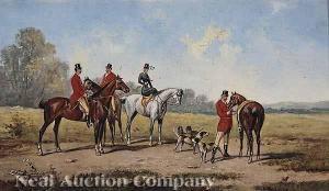 STONE Robert 1820-1870,Preparation for a Fox Hunt,Neal Auction Company US 2008-10-12