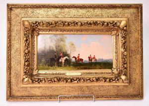 STONE Rudolf 1838-1914,A Pair of Hunting Scenes,Halls GB 2023-10-04