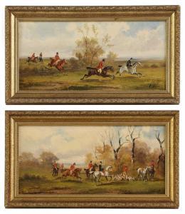 STONE Rudolf 1838-1914,Full cry; The kill; a pair of hunting scenes,19th century,Sworders 2023-09-26