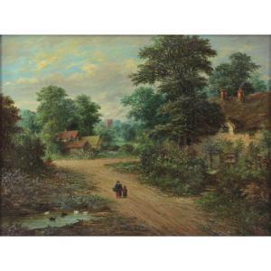 STONE William 1830-1875,Cottage Near Leominster Herefordshire,Kodner Galleries US 2018-03-14