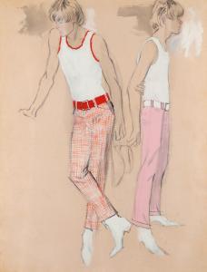 STONEHOUSE Brian Julian 1918-1998,White vests and chelsea boots,Woolley & Wallis GB 2021-05-11