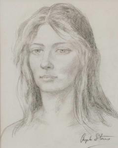 STONES Angela 1914-1995,Portrait of a lady,Tennant's GB 2022-04-29