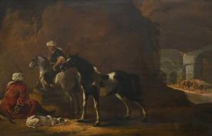 STOOP DIRK 1610-1686,Oriental horsemen in a cave,Woolley & Wallis GB 2024-03-06