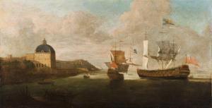 STOOP DIRK 1610-1686,The embarkation of Catherine of Braganza,Veritas Leiloes PT 2022-06-02