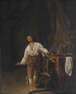 STOOP Maerten 1620-1647,A violin player in an interior,Christie's GB 2016-11-15